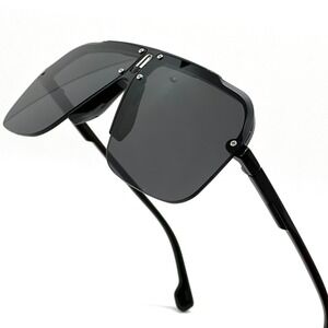 Men Sunglasses Dark Black Lens Sports Light Weight Comfortable Style Elegant New